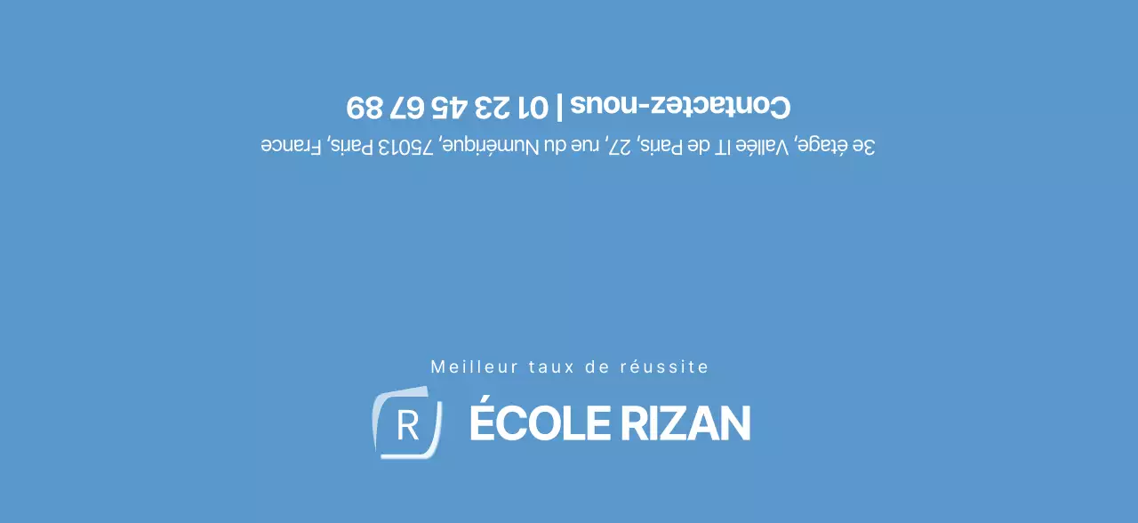 Lizian School bleu clair simple pour la promotion de l'école.