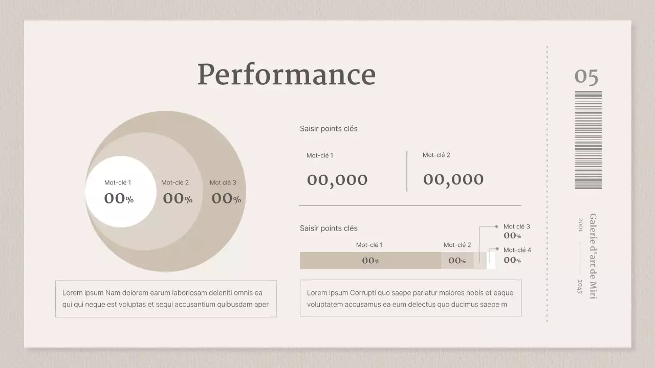 Une galerie de concepts de billets beiges et gris