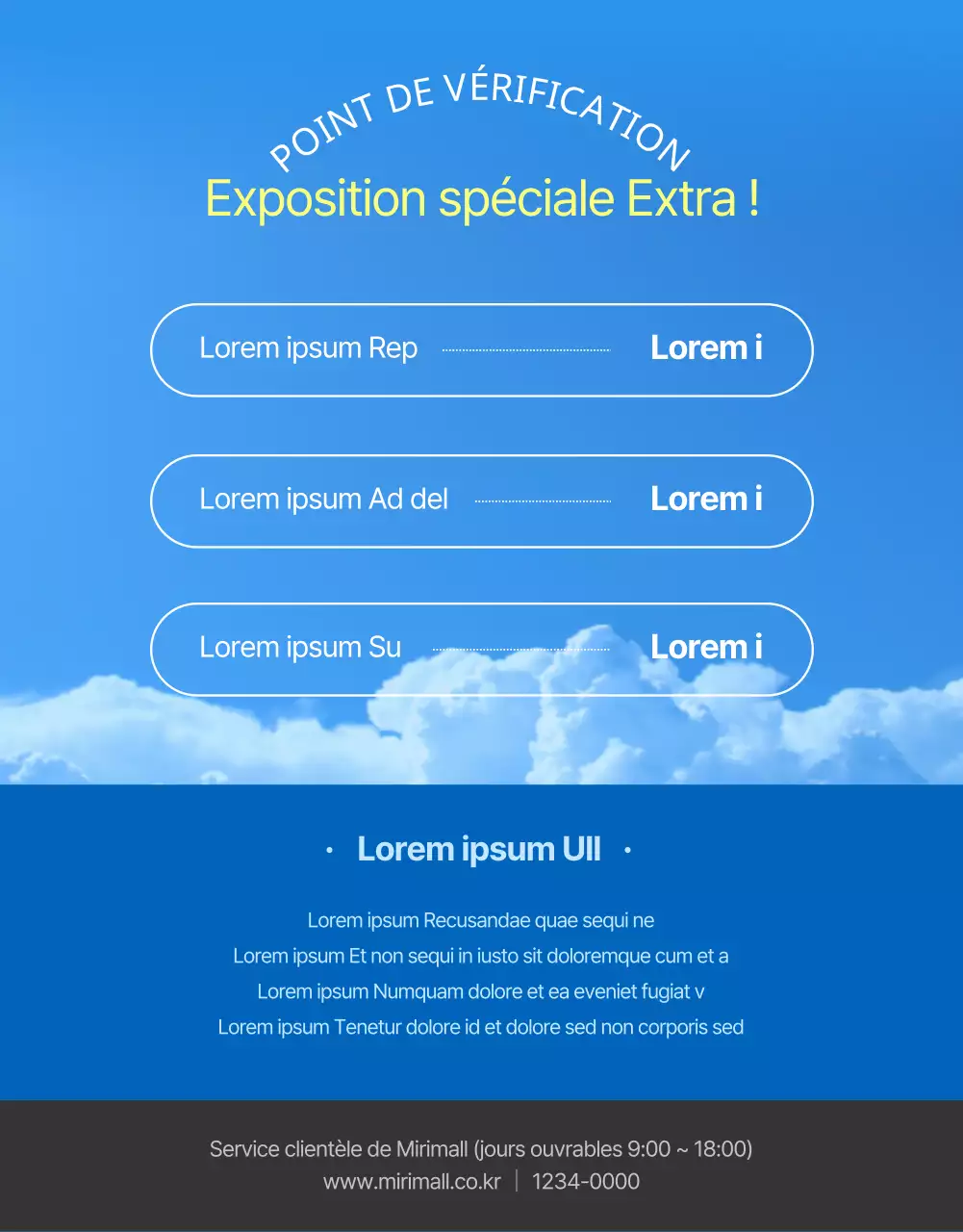 Promouvoir des soldes d'été naturelles avec des bleus et des bleus clairs