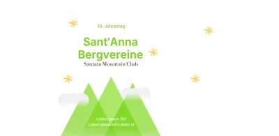 Ein heller und jugendlicher Mountain Club in Gelb und Chartreuse