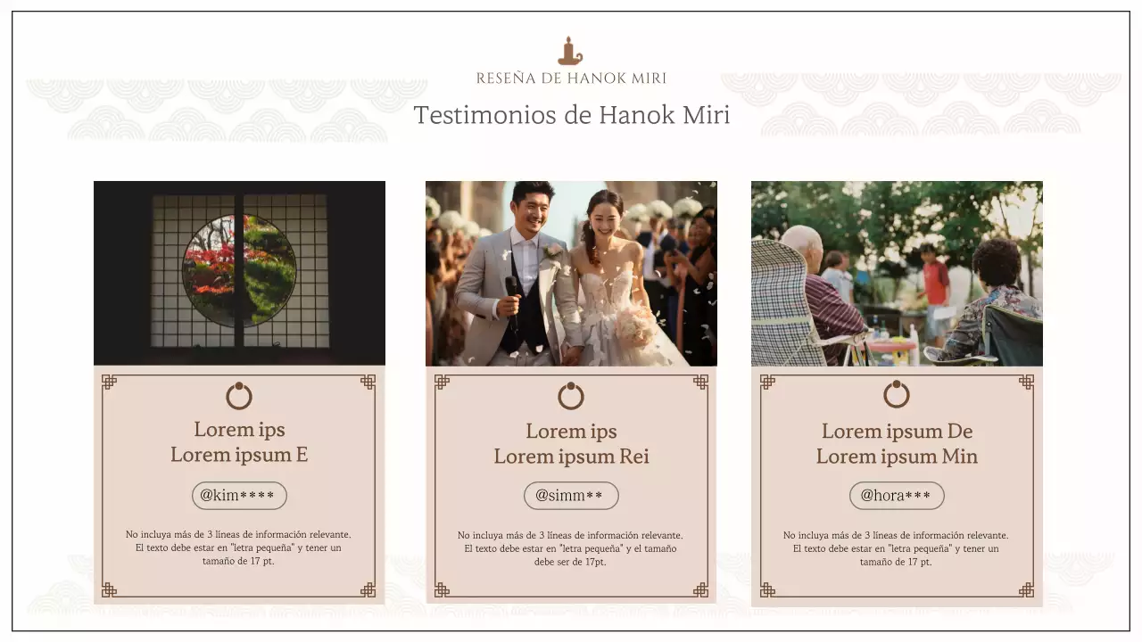 Un espacio de alquiler de hanok con formas marfil y sentimentales