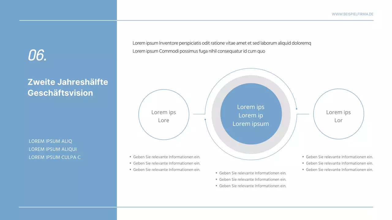 Graue und blaue Unternehmensmeldungen zu den H1-Ergebnissen