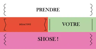 Styles de texte mignons et colorés