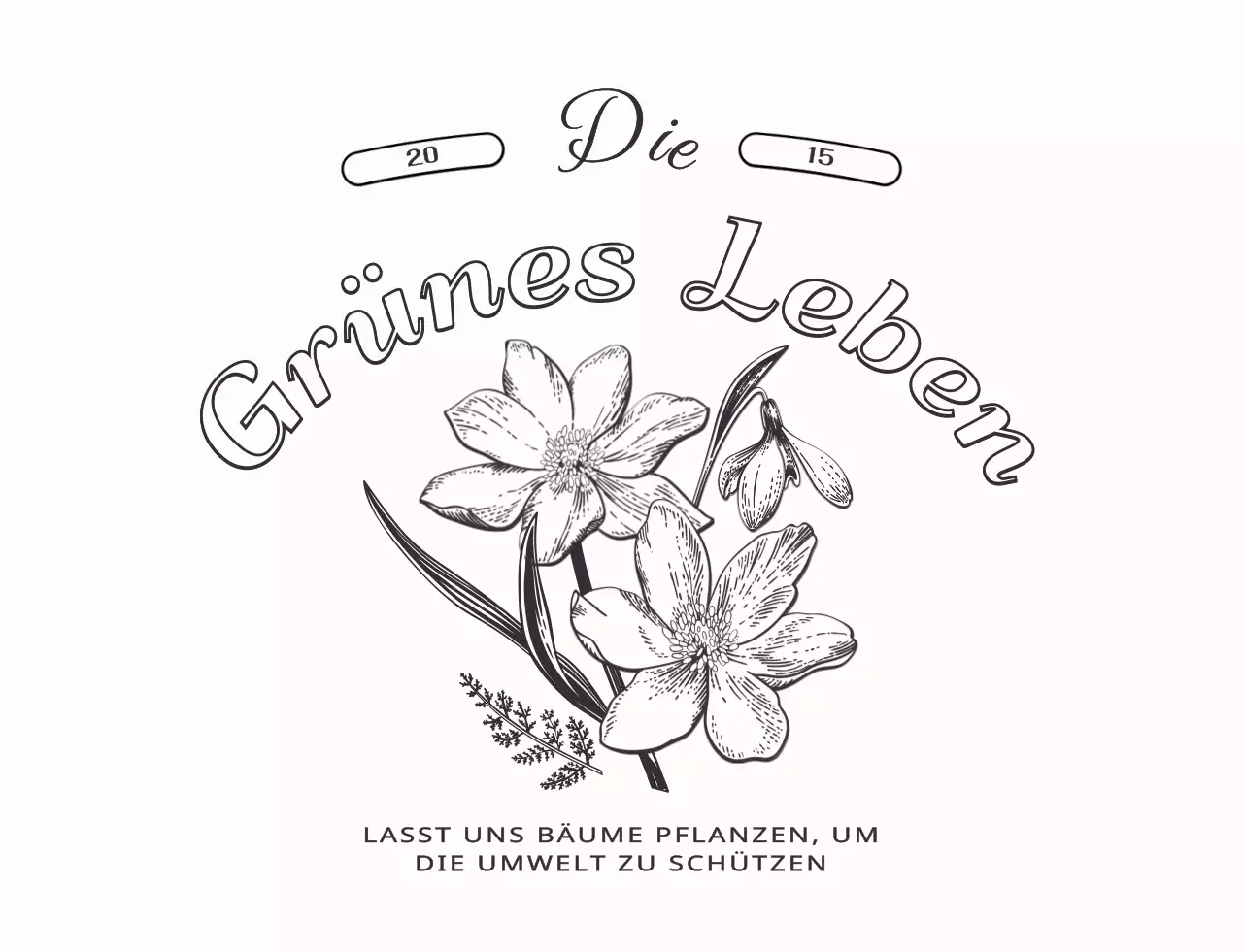 Persönliche Gegenstände mit einer sentimentalen botanischen Illustration im Layout-Stil