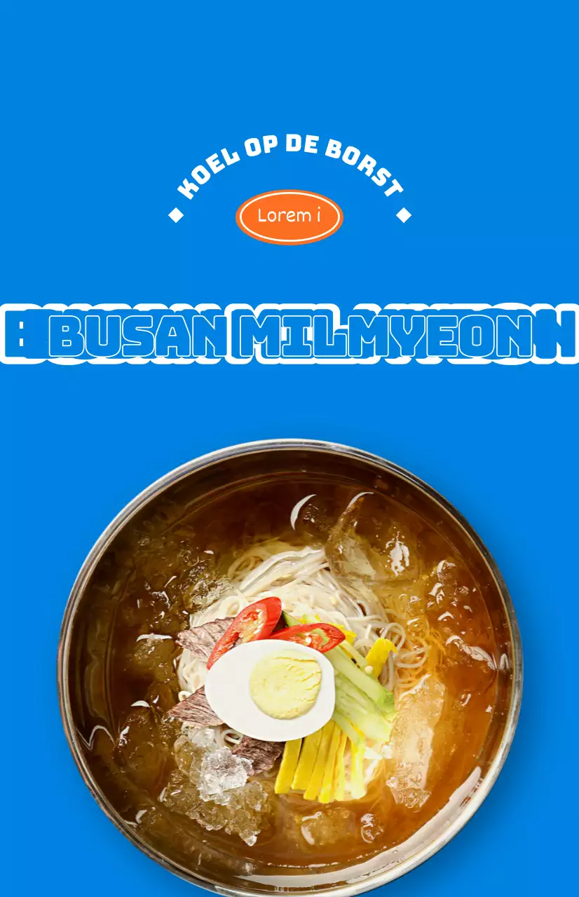 Restaurantpromoties met kleurrijke foto's van verschillende zomerse gerechten