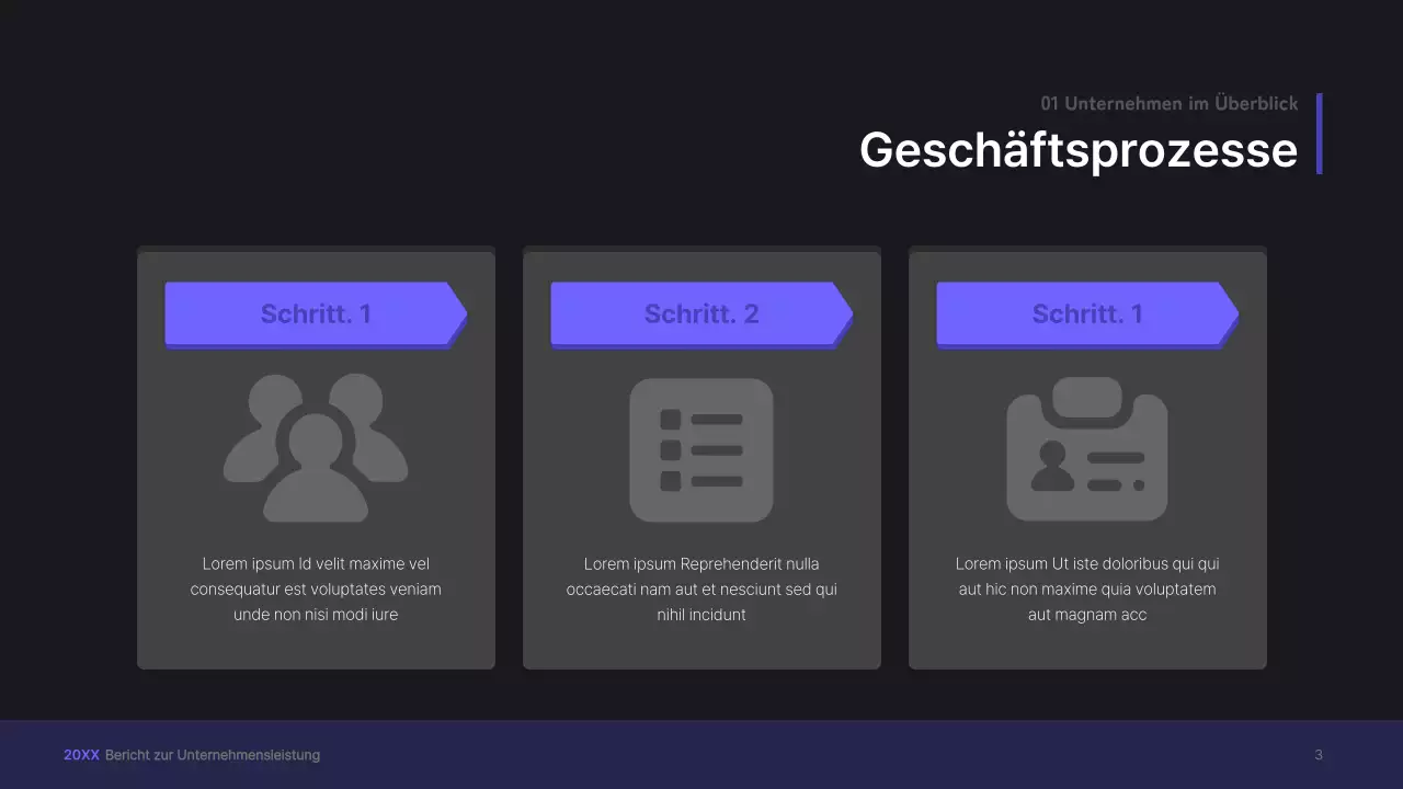 Lila, dreidimensionale UI-Konzept Business-Präsentation Kit