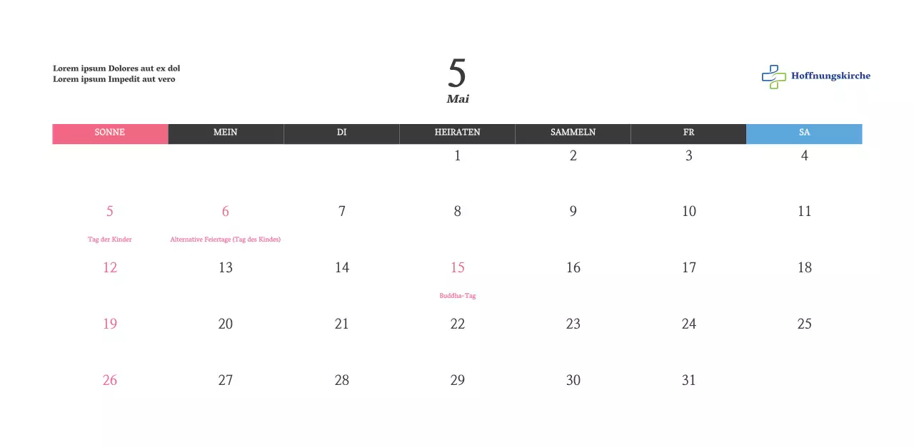 Kalender mit aufmunternden Kirchenbildern