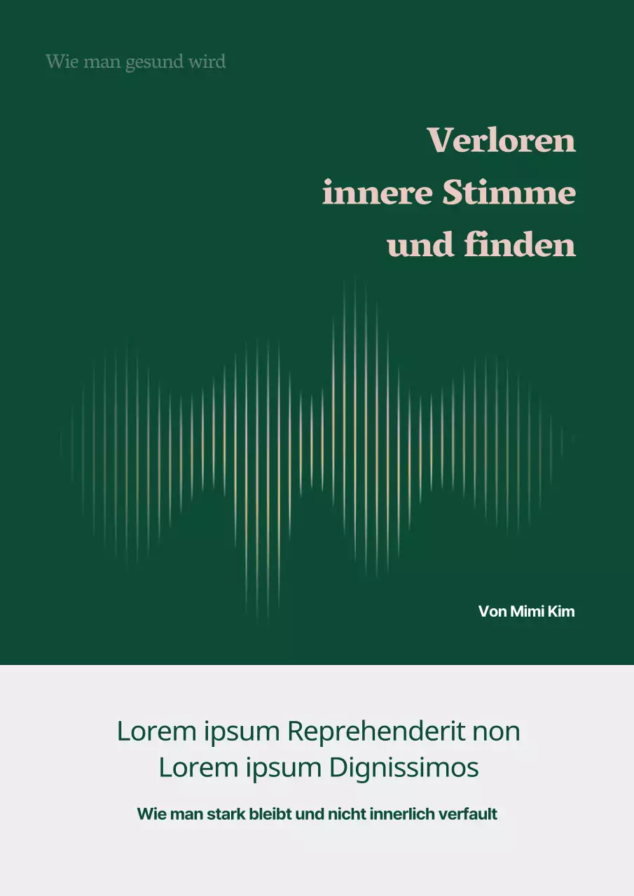 Psychologie-Aufsatz über das Konzept der Mengensteuerung in Grün