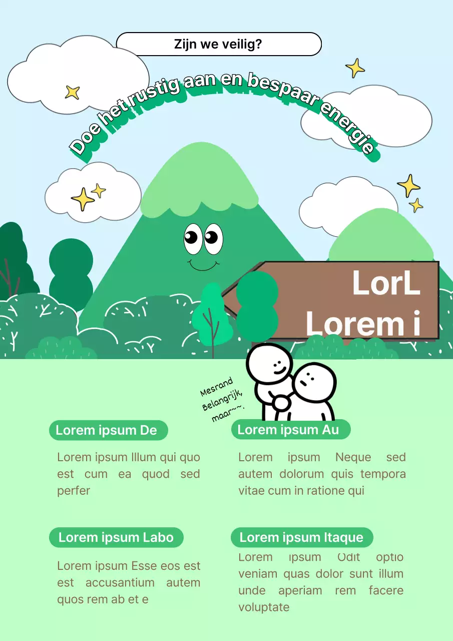 Groene en bruine energie milieu schoon promotioneel thema