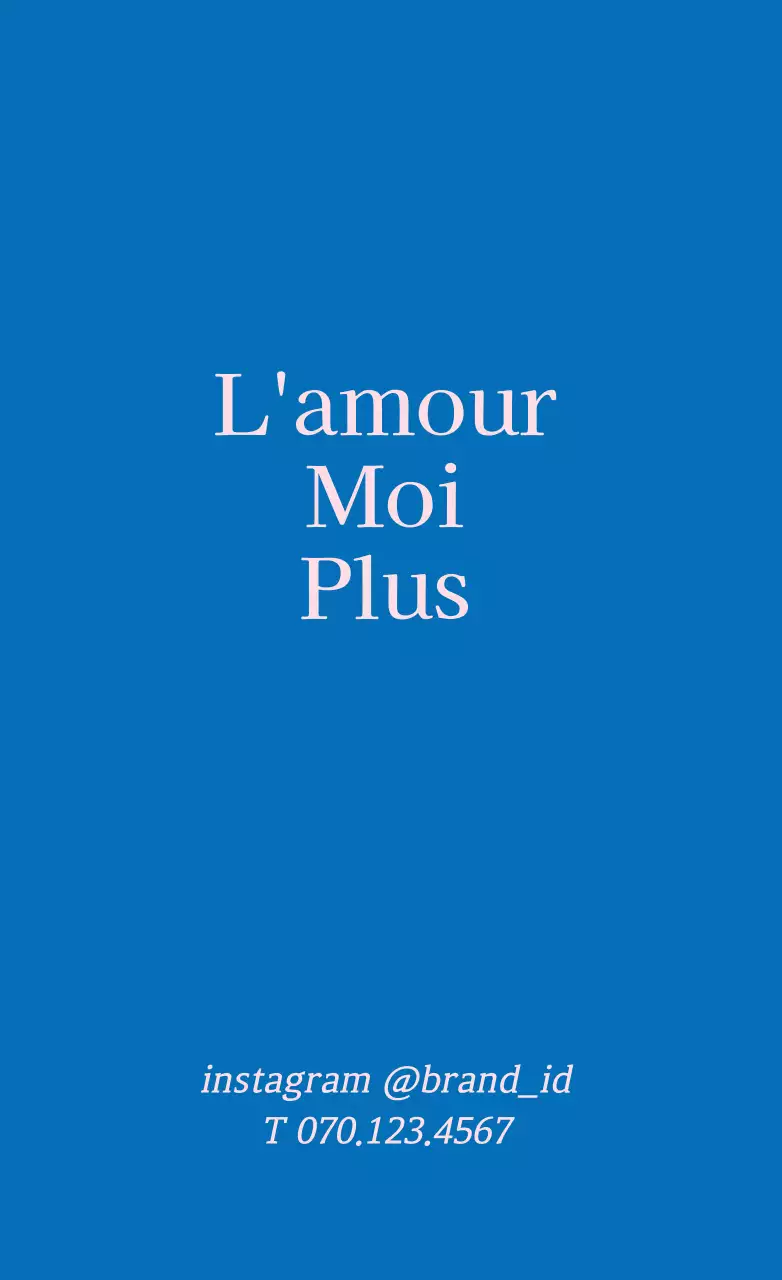 Étiquettes de marque simples en bleu et en rose