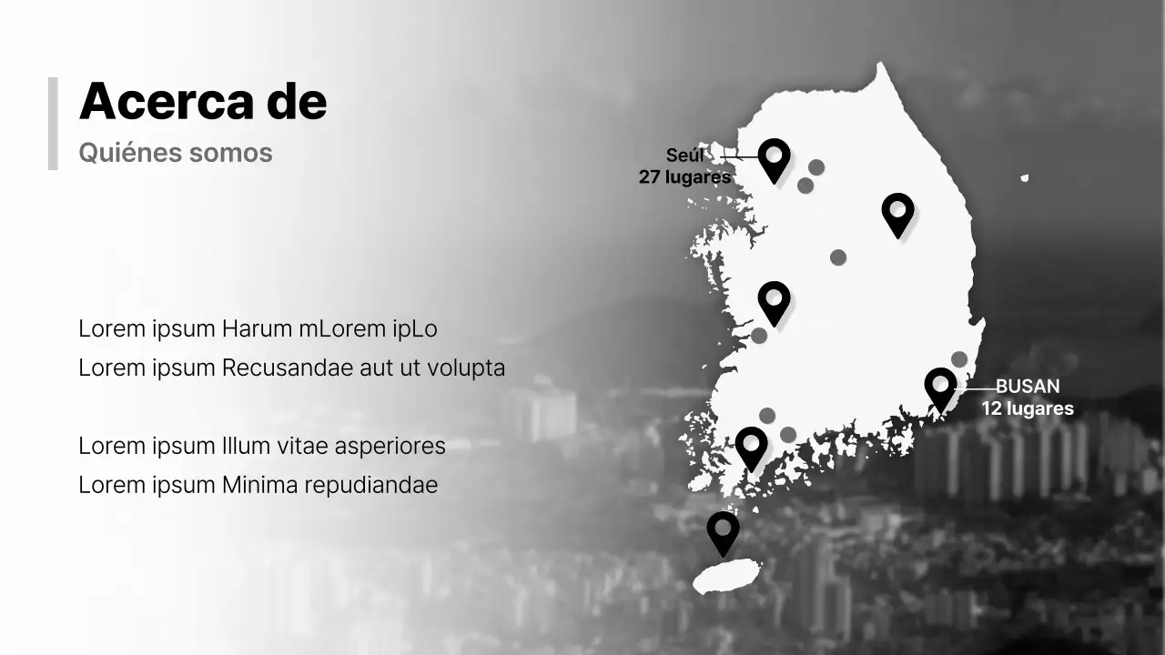 Una propuesta de negocio moderna en blanco y negro