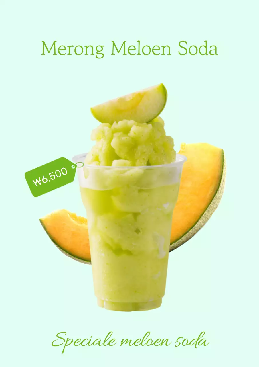 Promoot een eenvoudig drankje in munt en chartreuse