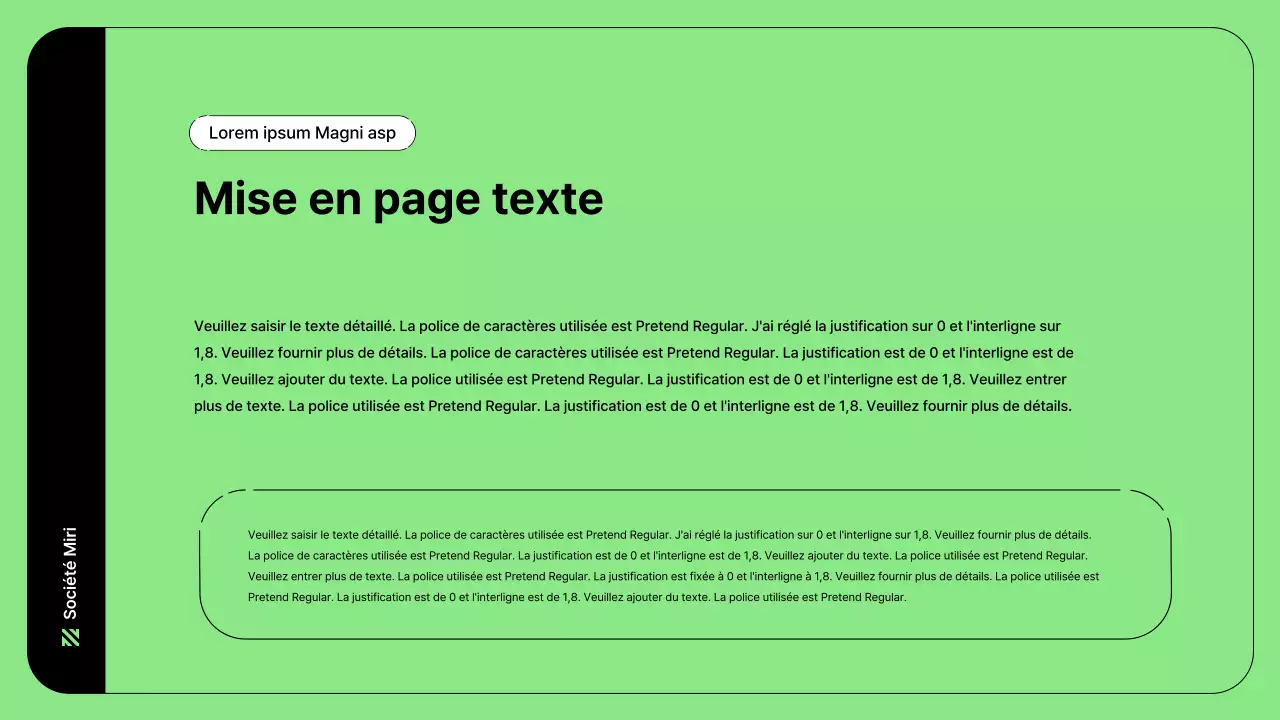 Illustration d'entreprise avec des lignes simples en vert