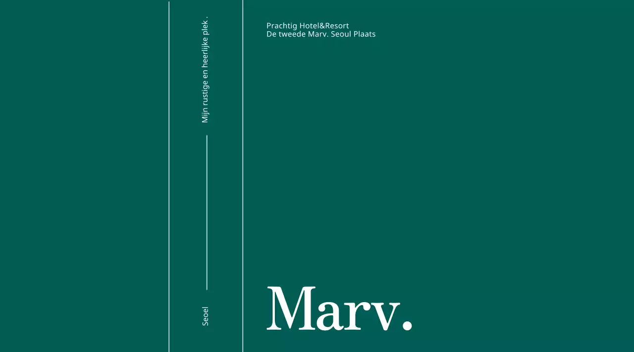 Rustig vormgegeven wateretiket met donkere turquoise achtergrond