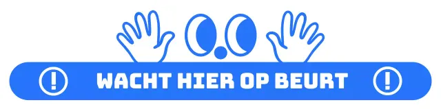 Eenvoudig ontwerp met blauwe en witte oog- en handillustraties voor stapsgewijze instructies