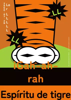 Promocione el Día Mundial del Tigre con una ilustración de una pata de tigre naranja