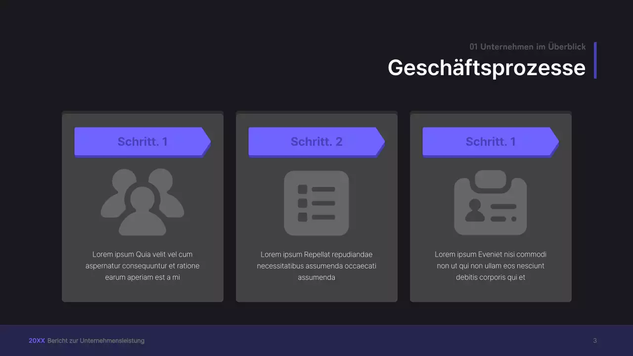 Lila, dreidimensionale UI-Konzept Business-Präsentation Kit