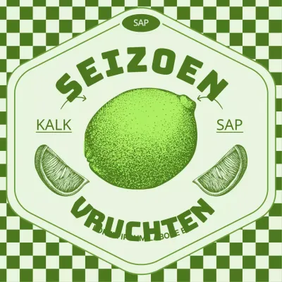 Retro Lime seizoensmenu gelanceerd met groene en chartreuse kleuren