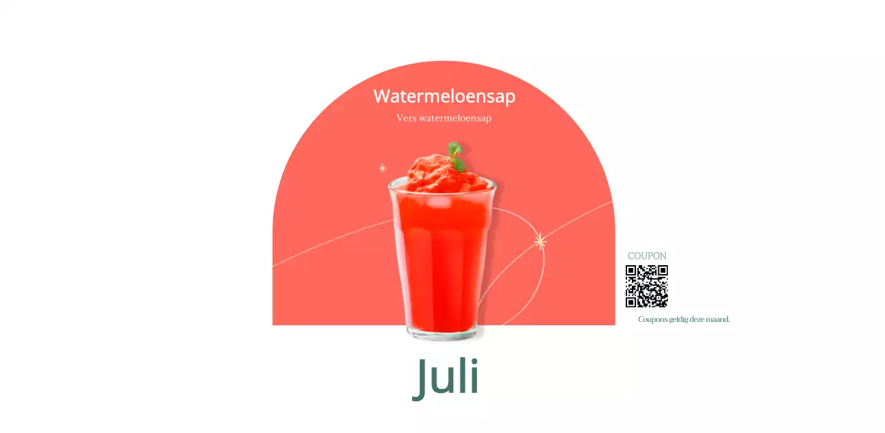 Cafékalender met aanbevelingen voor drankjes van de maand