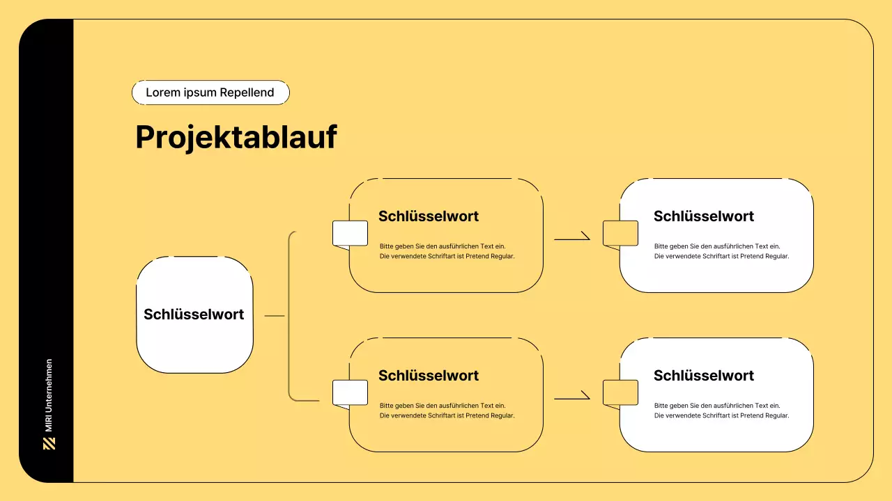 Business-Illustration mit einfachen Linien und gelber Farbe