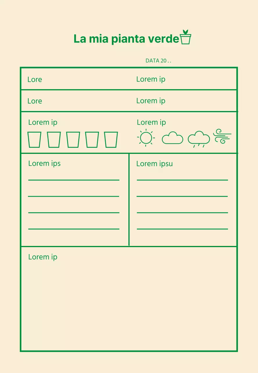 Icona verde Storia semplice