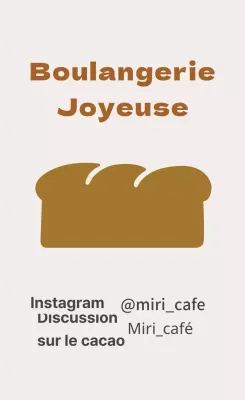 Illustration brune étiquette de restaurant mignonne