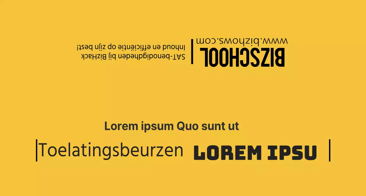 Geel-zwarte universitaire voorlichtingsbijeenkomst school