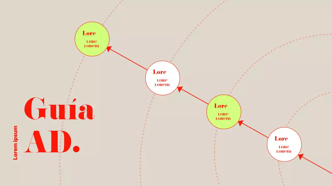 Anuncio comercial de estilo moderno en rojo y chartreuse