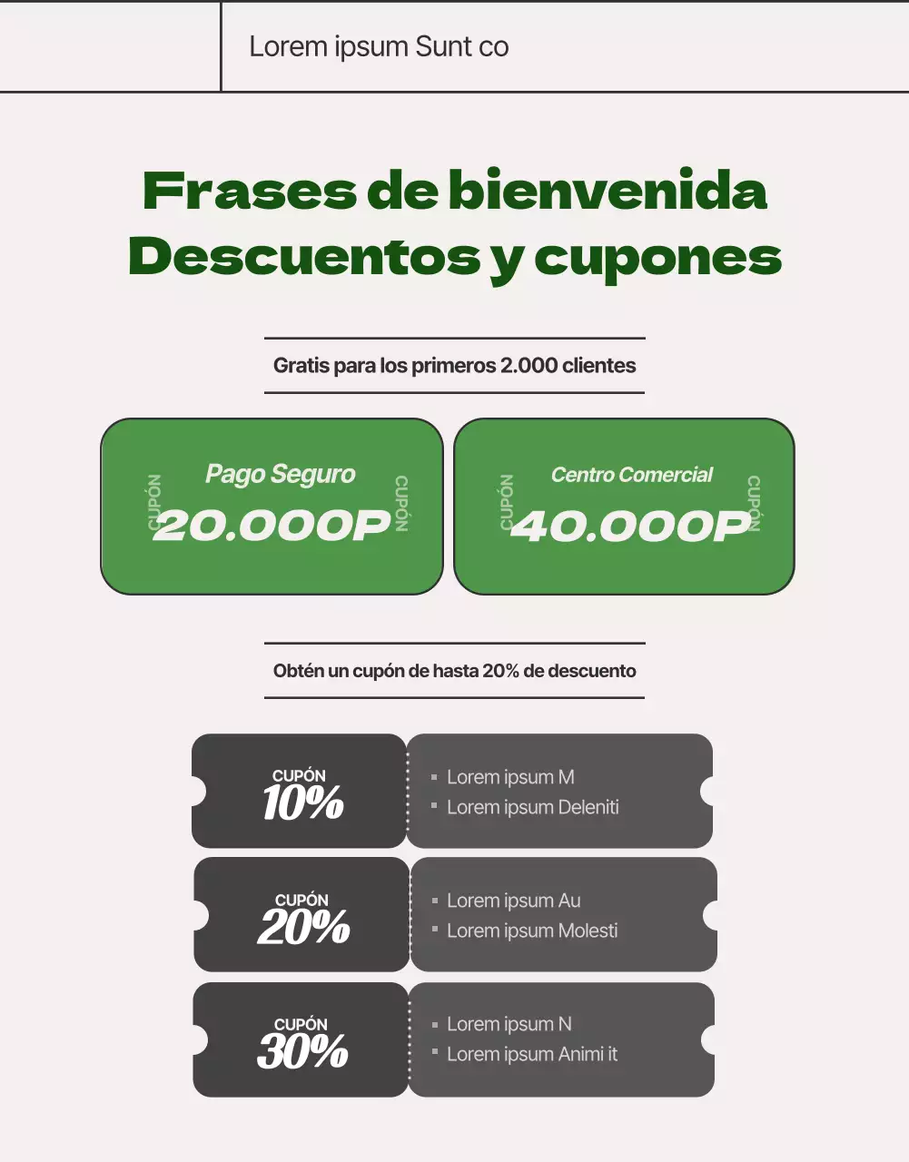 Muebles de verano en beige y verde