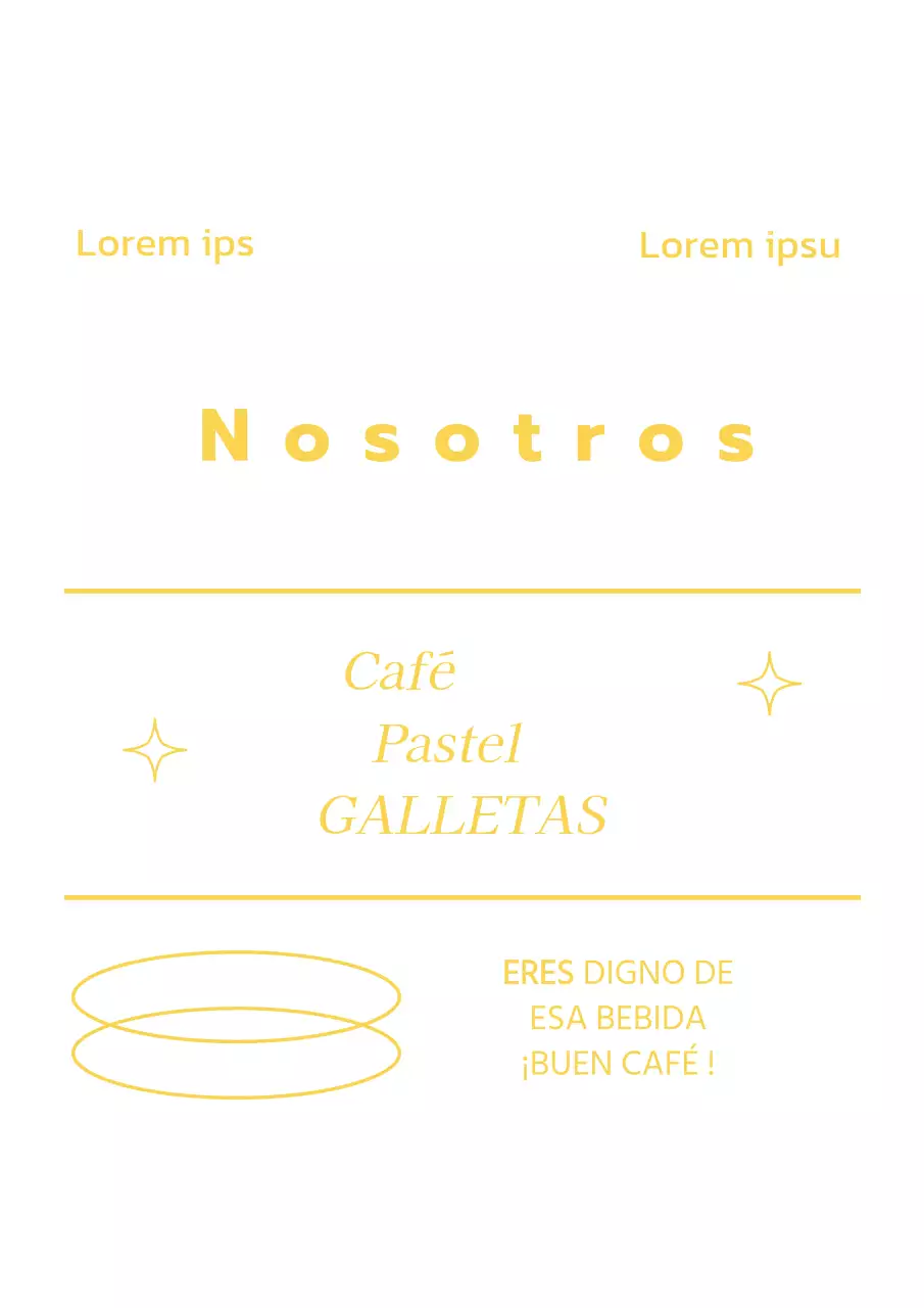 Adhesivo interior vertical con fuentes en negrita y cursiva dividido en tres secciones