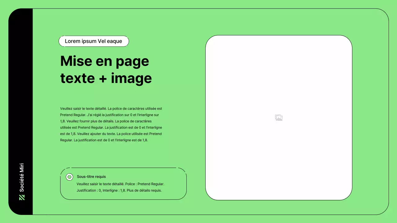 Illustration d'entreprise avec des lignes simples en vert