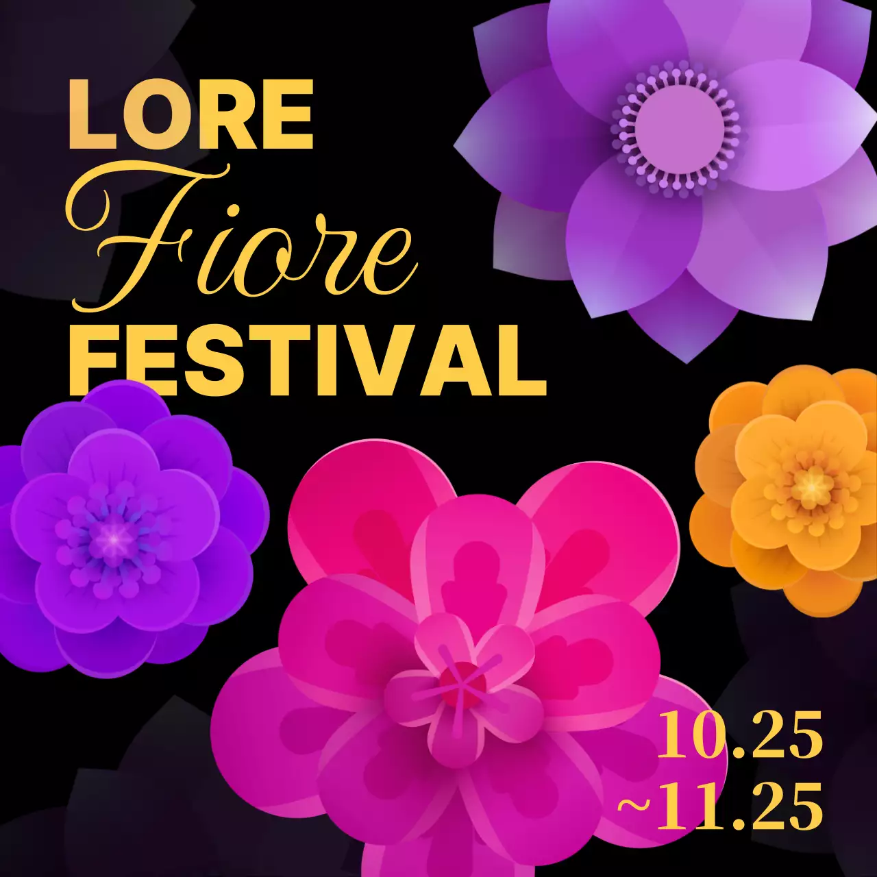 Un festival di giallo e viola