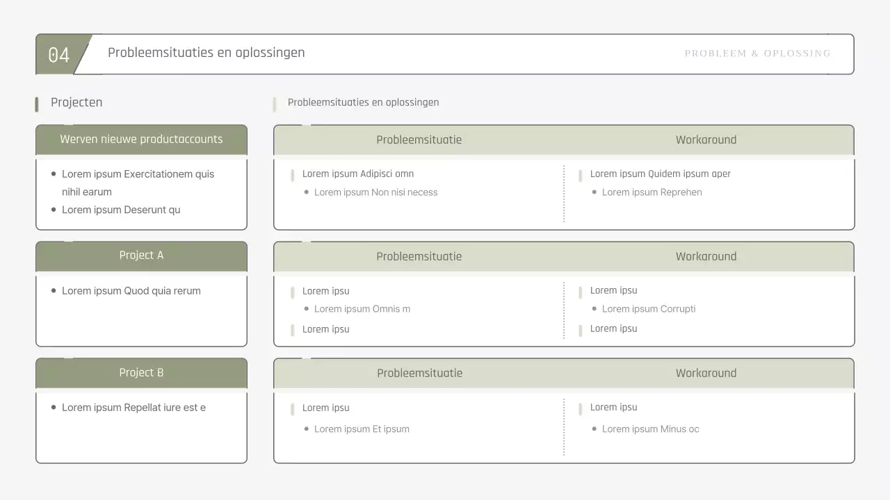 Eenvoudig, uitbreidbaar weekoverzicht in kaki pasteltinten