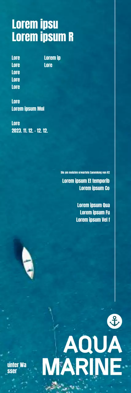 Förderung eines coolen Konzeptes für einen Auftritt vor einer Meereskulisse