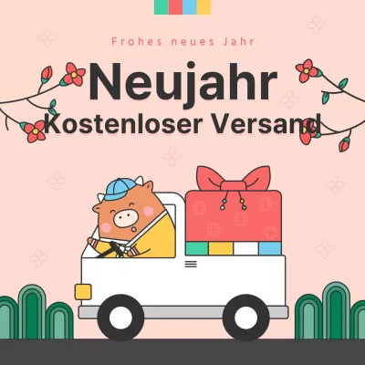 Leitfaden für die Lieferung von Pink New Year