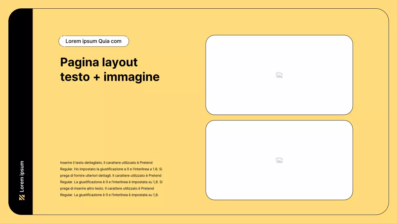 Illustrazione aziendale con linee semplici e colore giallo