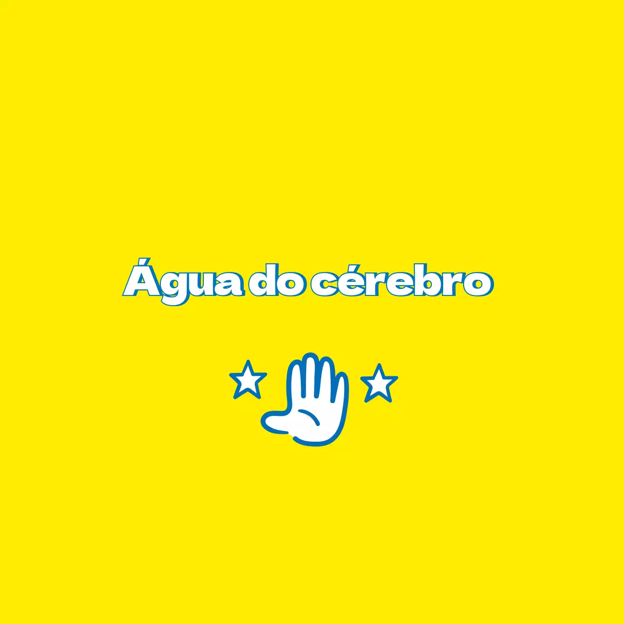 Um serviço de suborno simples com texto amarelo e azul e ilustrações à mão.