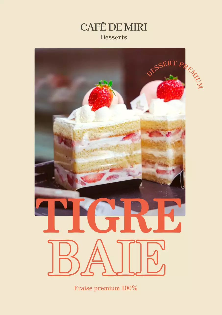 Matériel promotionnel pour les cafés sur fond jaune clair