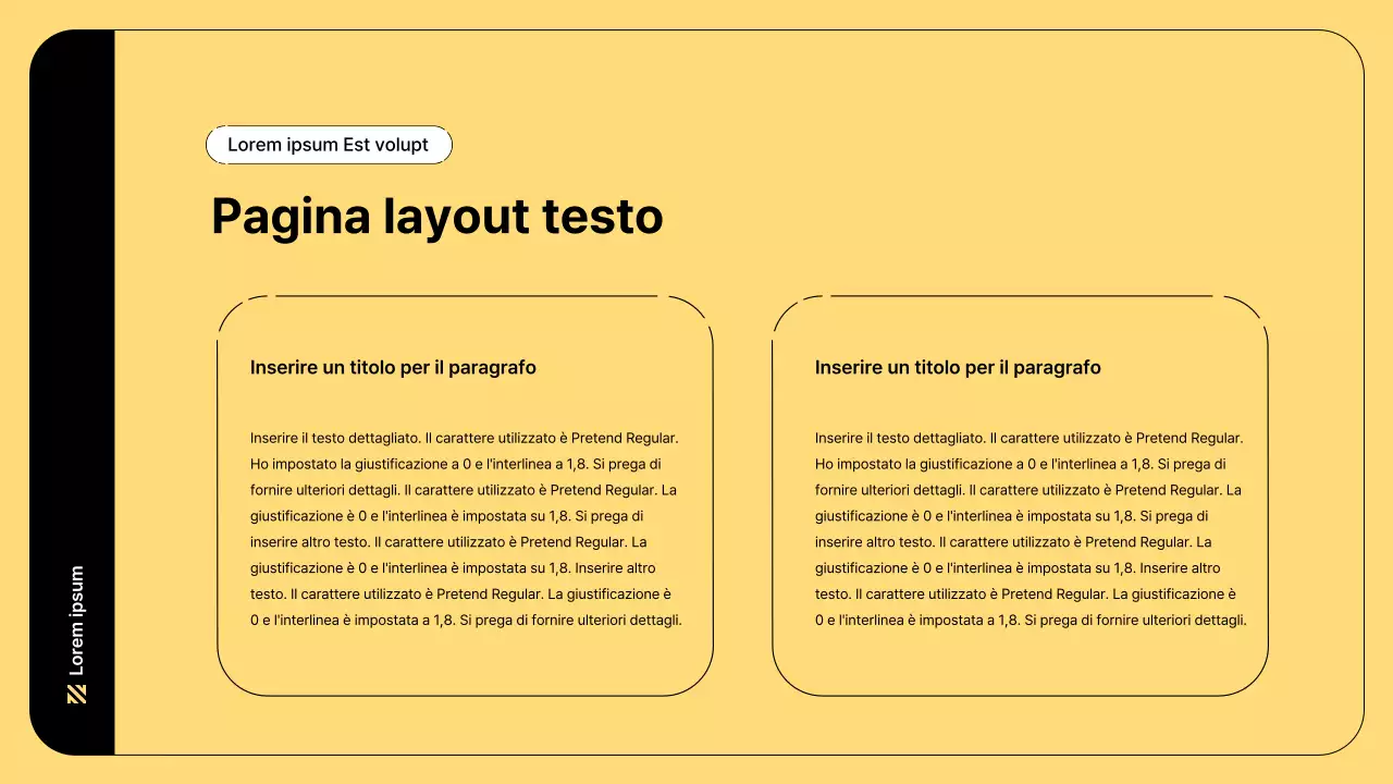 Illustrazione aziendale con linee semplici e colore giallo