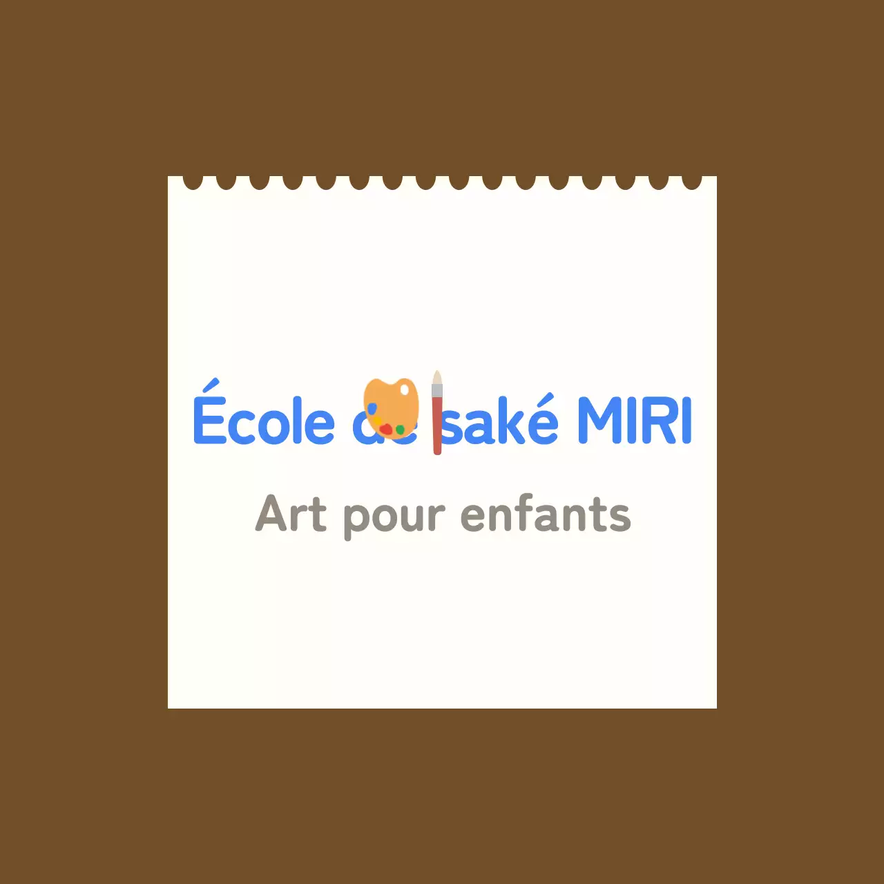 École d'art pour enfants en balsa sur fond de carnet de croquis blanc