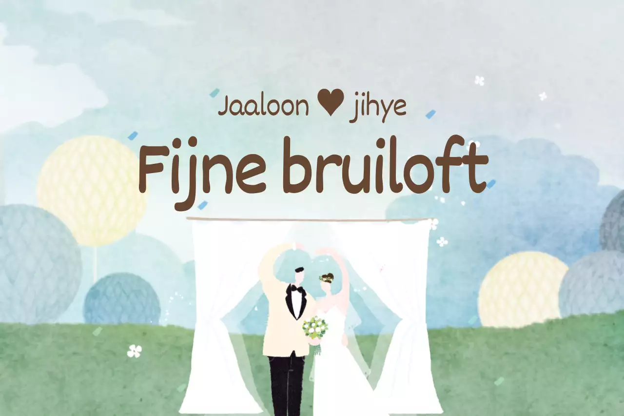 Fijne bruiloft
