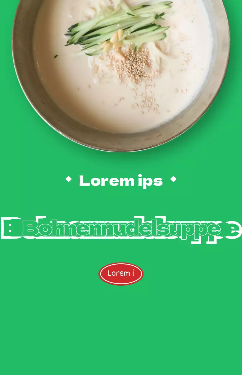 Restaurantwerbung mit bunten Fotos von verschiedenen Sommergerichten