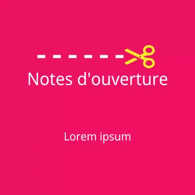 Notes d'ouverture