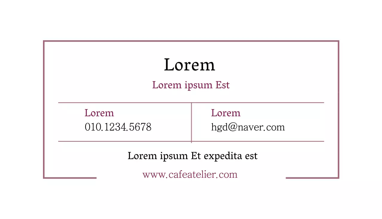 Ilustración rosa sencilla cafetería