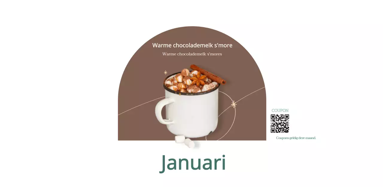 Cafékalender met aanbevelingen voor drankjes van de maand