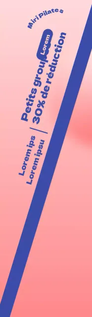 Faites la promotion de votre événement Pilates Open sur fond rose