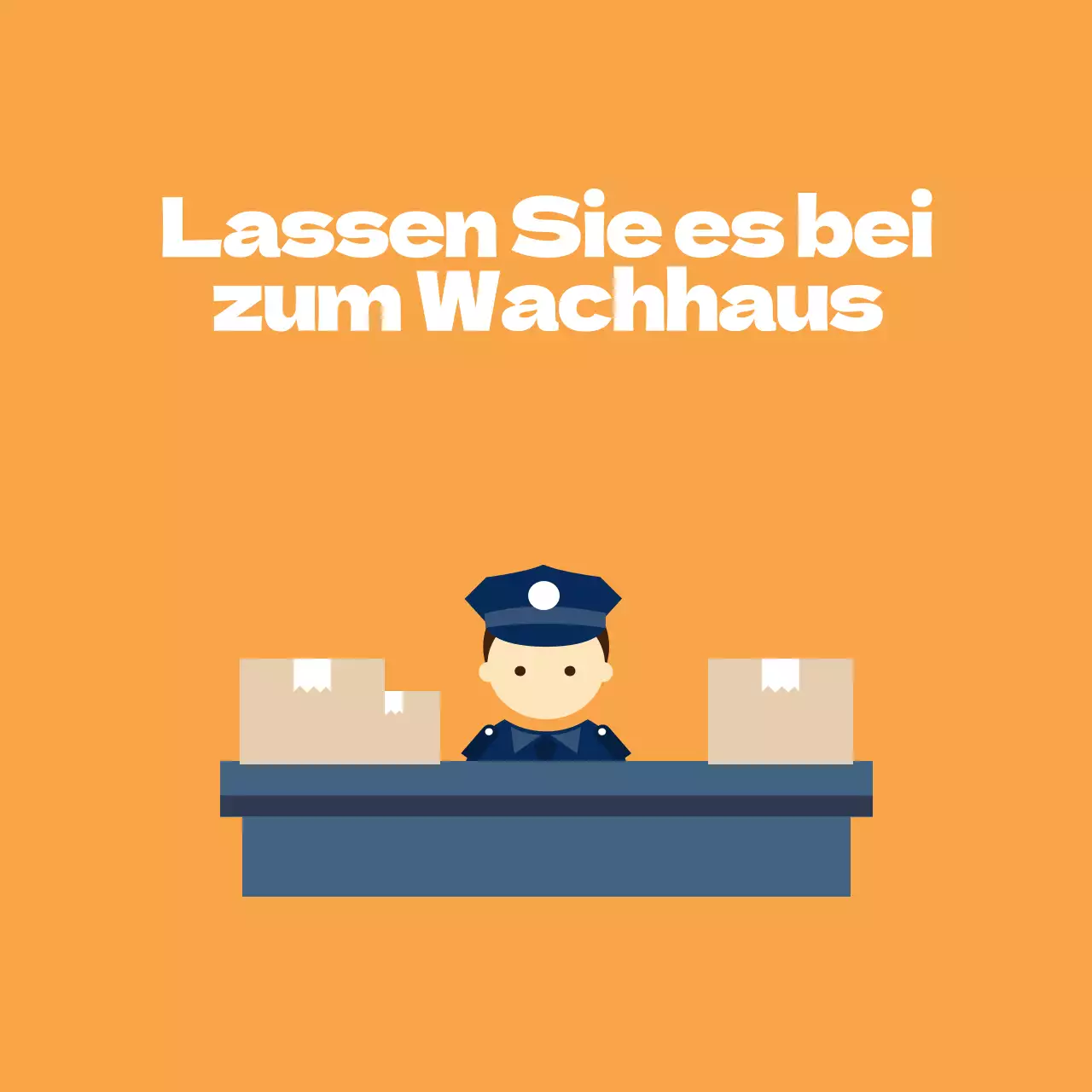 Überlassen Sie es der Sicherheit