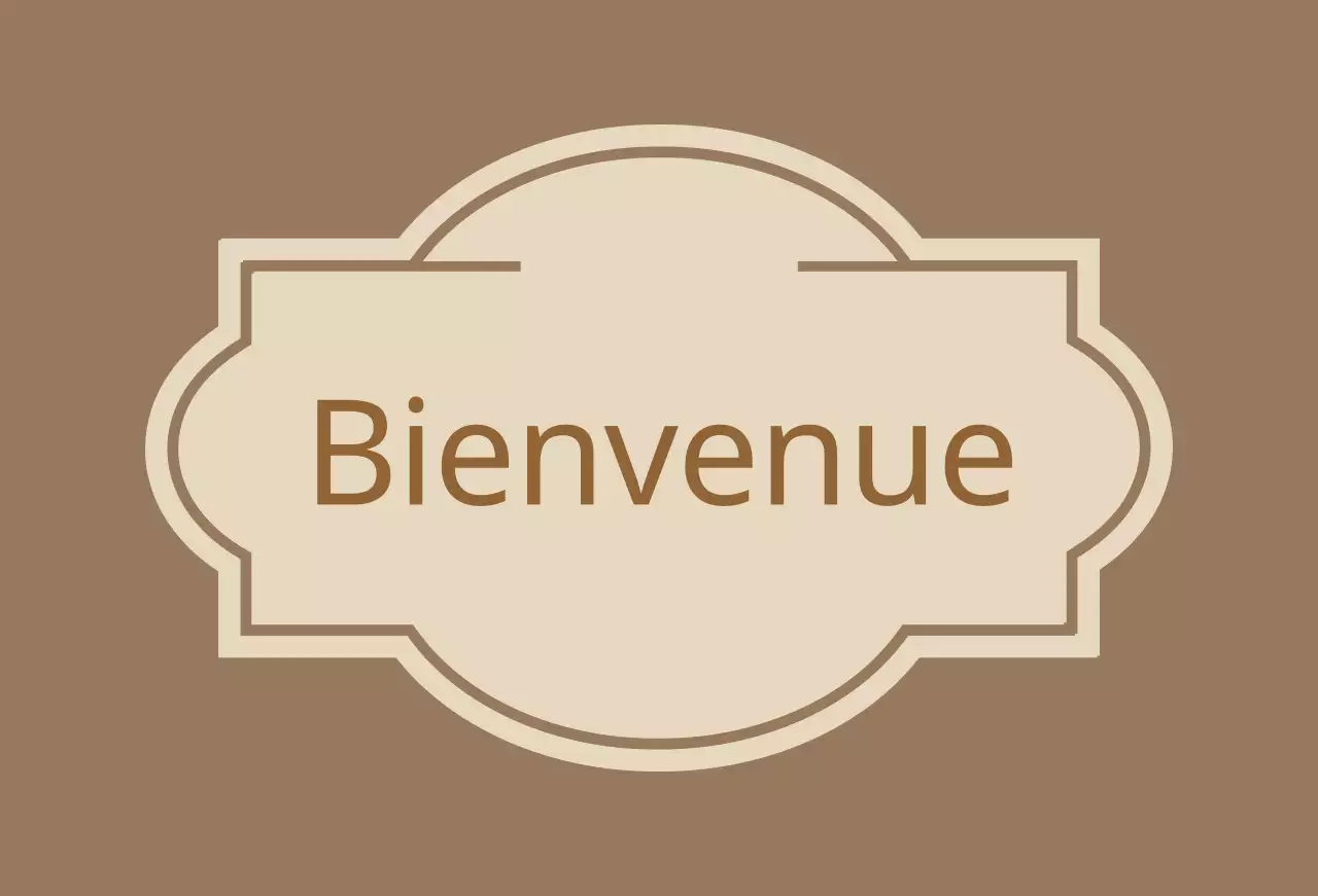 Panneau de bienvenue avec étiquettes Hôtel Valeant