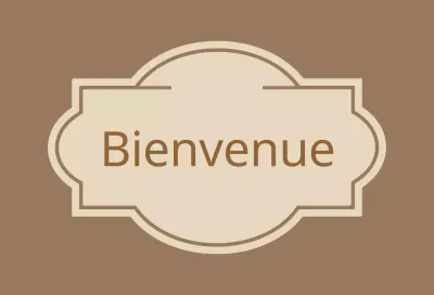 Panneau de bienvenue avec étiquettes Hôtel Valeant