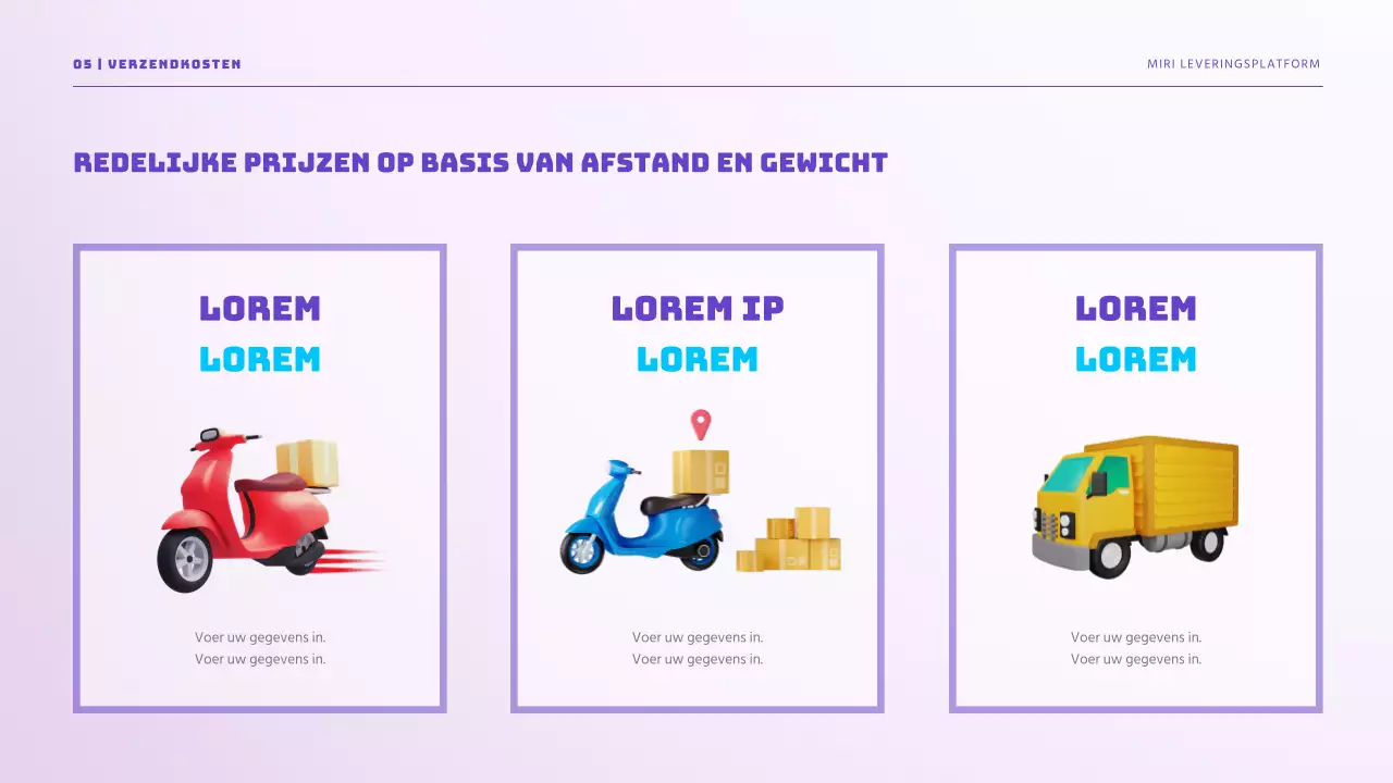 Maak kennis met de purple sky easy shipping solution Levering